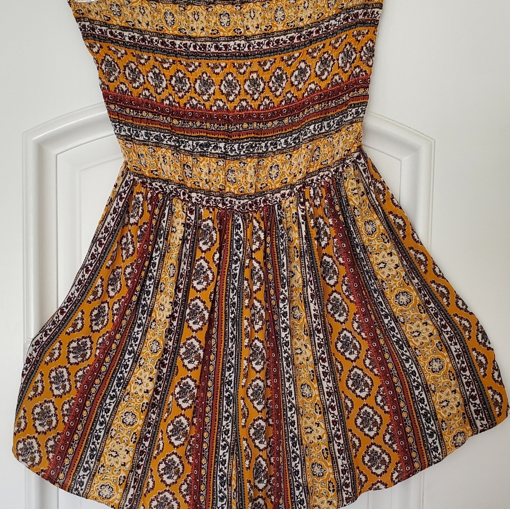 Multicolor Strapless Romper